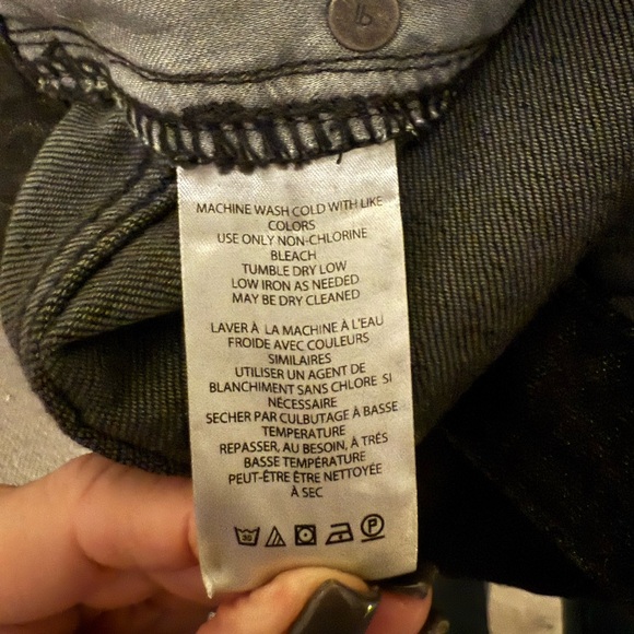 Pilcro Black Wide Leg Jeans size 29 - Picture 4 of 6